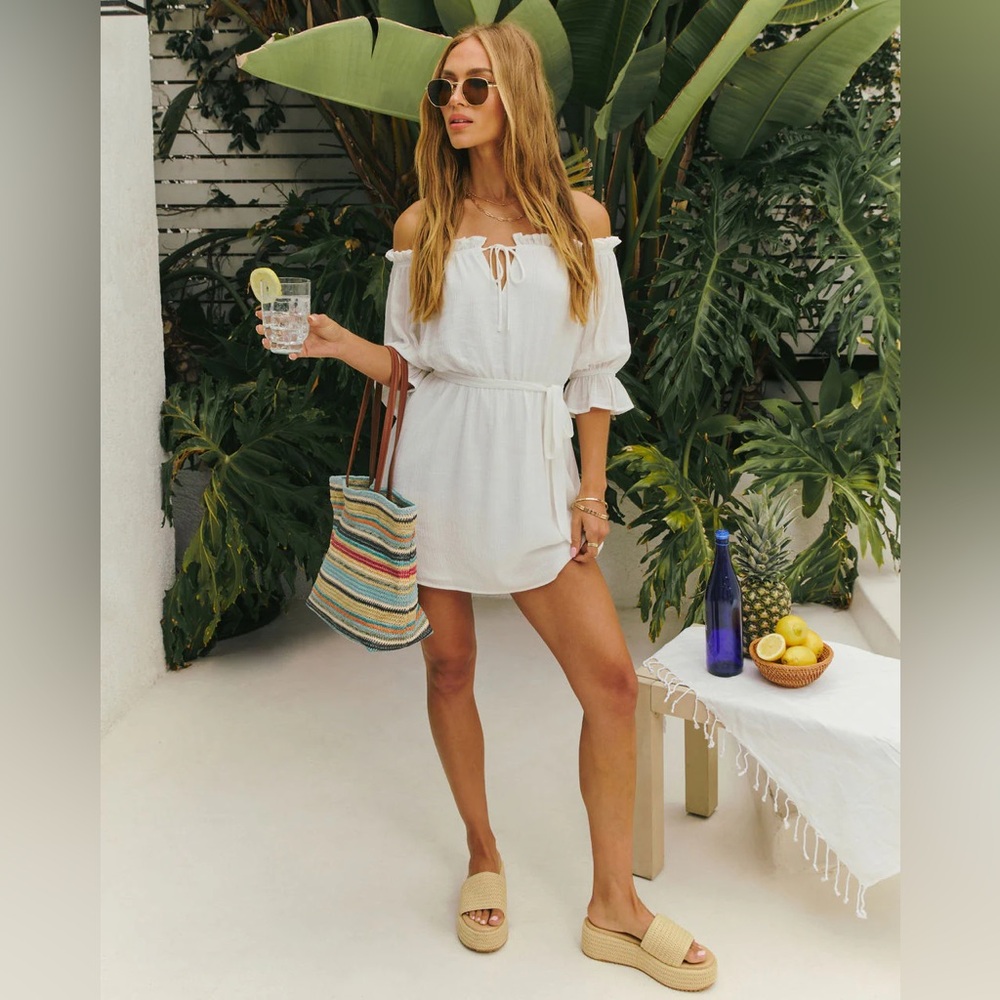 Vici Naziree Off The Shoulder Mini Dress